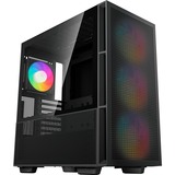 DeepCool CH560 boîtier midi tower Noir | 1x USB-A | 1x USB-C | RGB | Verre Trempé