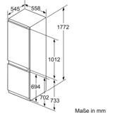 Neff KI6863FE0 réfrigérateur-congélateur Intégré (placement) 266 L E Blanc, Combination Réfrigérateur / congélateur 266 L, SN-ST, 36 dB, 7 kg/24h, E, Blanc