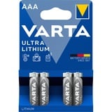 VARTA 4x AAA Lithium Batterie à usage unique Batterie à usage unique, AAA, Lithium, 1,5 V, 4 pièce(s), 1100 mAh