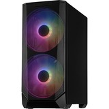 Inter-Tech IT-3503 Airstream boîtier midi tower Noir | 2x USB-A | 1x USB-C | RGB | Window