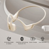 Shokz  casque technologie conduction osseuse Beige