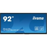 iiyama TE9218UWI-B1AG, Affichage public Noir (Mat)