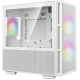 DeepCool CH360 boîtier mini tower Blanc | 1x USB-A | 1x USB-C | RGB | Window