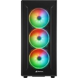 Sharkoon TG6M RGB boîtier midi tower Noir | 4x USB-A | RGB | Window