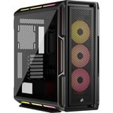 Corsair  boîtier midi tower Noir | 4x USB-A | 1x USB-C | RGB | Window