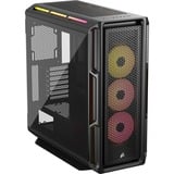 Corsair  boîtier midi tower Noir | 4x USB-A | 1x USB-C | RGB | Window