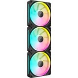 Corsair iCUE LINK LX120 RGB, Ventilateur de boîtier Noir, 3 pièces, 4 broches Connecteur de ventilateur PWM