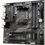 GIGABYTE B550M DS3H carte mère socket AM4 Noir/gris, RAID, Gb-LAN, Sound, µATX