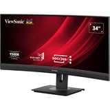 ViewSonic  34" Moniteur UltraWide incurvé  Noir (Mat)