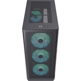 APNX  boîtier midi tower Noir | 2x USB-A | 1x USB-C | RGB | Verre Trempé