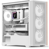 Aerocool  boîtier mini tower Blanc | 1x USB-A | 1x USB-C | RGB