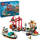 LEGO City - Le port et le navire marchand, Jouets de construction 60422