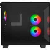 Montech  boîtier midi tower Noir | 2x USB-A | 1x USB-C | RGB | Window