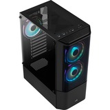 Aerocool Quantum v3 boîtier midi tower Noir/gris | 3x USB-A | RGB | Verre Trempé