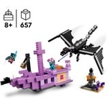 LEGO Minecraft - Le dragon et le navire de l’Ender, Jouets de construction 21264