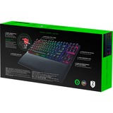 Razer Huntsman V2 Tenkeyless Switch optique linéaire Rouge, clavier gaming Noir, Layout DE, Razer Linear Optical (Red), Sans clé (80 - 87%), USB, Contacteur de touche opto-mécanique, QWERTZ, LED RGB, Noir