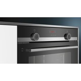 Siemens iQ300 HR574ABRO 71 L A Noir, Four Noir/en acier inoxydable, Moyenne, Four électrique, 71 L, 71 L, 50 - 275 °C, Hydrolytique + Pyrolytique