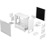 Fractal Design Pop Silent boîtier midi tower Blanc | 2x USB-A | Verre Trempé