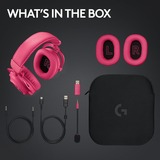 Logitech  casque gaming over-ear Magenta