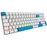 Sharkoon clavier gaming Blanc, Layout DE, Gateron G Pro 3.0 Yellow