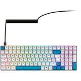 Sharkoon clavier gaming Blanc, Layout DE, Gateron G Pro 3.0 Yellow