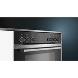 Siemens HD214ABS0, Jeu de cuisinière Noir/en acier inoxydable