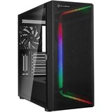 SilverStone  boîtier midi tower Noir | 2x USB-A | 1x USB-C | RGB | Window