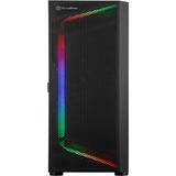 SilverStone  boîtier midi tower Noir | 2x USB-A | 1x USB-C | RGB | Window