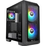 Thermaltake View 300 MX boîtier midi tower Noir | 2x USB-A | 1x USB-C | RGB | Verre Trempé