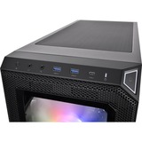 Thermaltake View 300 MX boîtier midi tower Noir | 2x USB-A | 1x USB-C | RGB | Verre Trempé