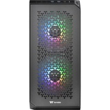 Thermaltake View 300 MX boîtier midi tower Noir | 2x USB-A | 1x USB-C | RGB | Verre Trempé