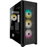 Corsair iCUE 7000X RGB boîtier big tower Noir | 4x USB-A | 1x USB-C | RGB | Verre Trempé