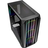 Sharkoon  boîtier midi tower Noir | 2x USB-A | 1x USB-C | RGB | Window