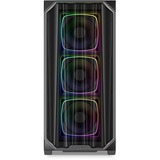 Sharkoon  boîtier midi tower Noir | 2x USB-A | 1x USB-C | RGB | Window