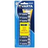 VARTA High Energy AAA 10-pack Batterie à usage unique Alcaline Batterie à usage unique, Alcaline, 1,5 V, 10 pièce(s), AAA