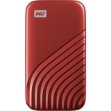 WD My Passport 1000 Go Rouge SSD externe Rouge, 1000 Go, USB Type-C, 3.2 Gen 2 (3.1 Gen 2), 1050 Mo/s, Protection par mot de passe, Rouge