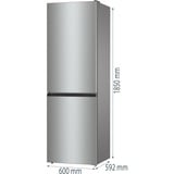 gorenje NRK61CS2XL4, Combination Réfrigérateur / congélateur Acier inoxydable