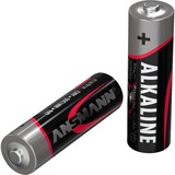 Ansmann Alkaline Red, Batterie Argent, Batterie à usage unique, Alcaline, Noir, Gris, 14,5 mm, 14,5 mm, 50,5 mm