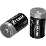 Ansmann Mono D Batterie à usage unique Alcaline Batterie à usage unique, Alcaline, 1,5 V, 2 pièce(s), Noir, 33 mm