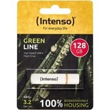 Intenso Green Line 128 GB, Clé USB Beige/Marron