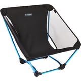 Helinox Ground Chaise de camping 4 pieds Noir, Siège Noir/Bleu, 120 kg, Chaise de camping, 4 pieds, 620 g, Noir