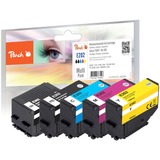 Peach PI200-674 cartouche d'encre 5 pièce(s) Compatible Rendement standard Noir, Cyan, Magenta, Jaune Rendement standard, 5 pièce(s), Multi pack