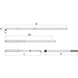 GEDORE DREMOMETER 8581-01, Clé dynamométrique Chrome