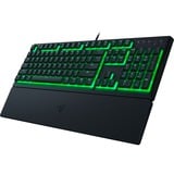 Razer Ornata V3 X clavier USB QWERTZ Allemand Noir, clavier gaming Noir, Layout DE, Membrane, Taille réelle (100 %), USB, Clavier à membrane, QWERTZ, LED RGB, Noir