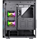 Thermaltake  Divider 500 TG ARGB boîtier midi tower Noir | 2x USB-A | 1x USB-C | RGB | Verre Trempé