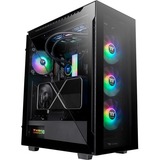 Thermaltake  Divider 500 TG ARGB boîtier midi tower Noir | 2x USB-A | 1x USB-C | RGB | Verre Trempé