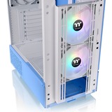 Thermaltake  boîtier midi tower Bleu clair | 2x USB-A | 1x USB-C | RGB | Verre Trempé