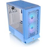 Thermaltake  boîtier midi tower Bleu clair | 2x USB-A | 1x USB-C | RGB | Verre Trempé