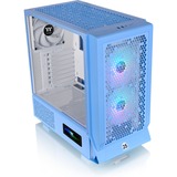 Thermaltake  boîtier midi tower Bleu clair | 2x USB-A | 1x USB-C | RGB | Verre Trempé