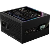 GIGABYTE GP-AE850PM PG5, 850 Watt alimentation  Noir, 6x PCIe, 1x 12VHPWR, Gestion des câbles